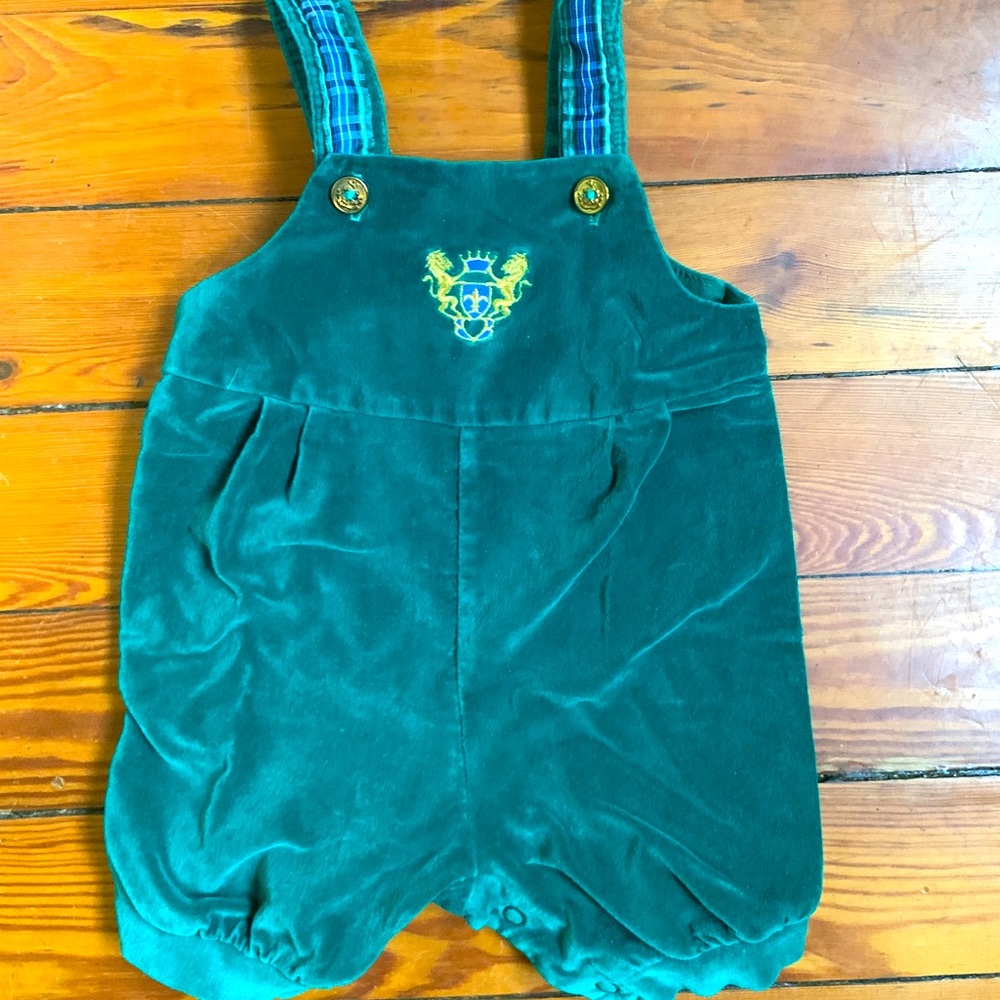 Vintage Velvet Overalls 6-9 months